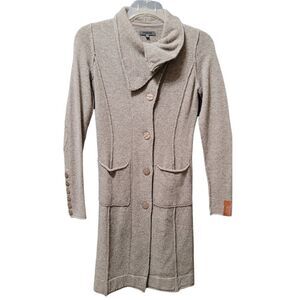 Moscow Taupe Gray Sweater Coat XS
